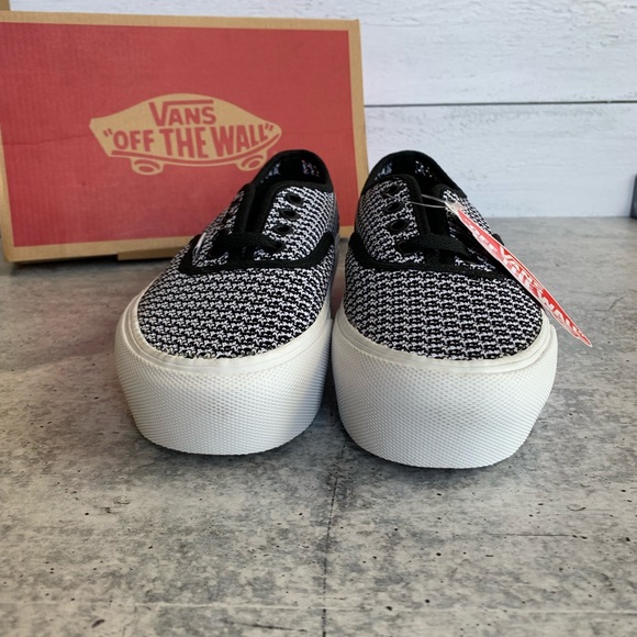 Vans Authentic Platform Summer Mesh Black White - Picture 7 of 8